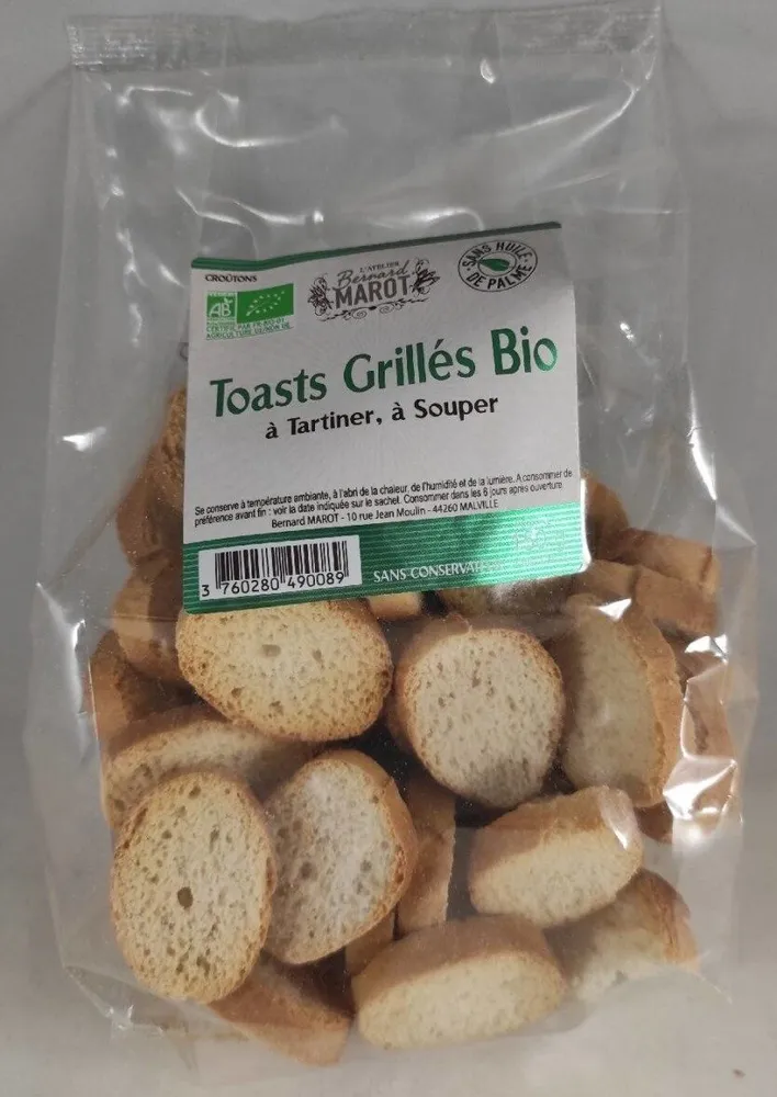Toasts Grillés Bio à tartiner à souper