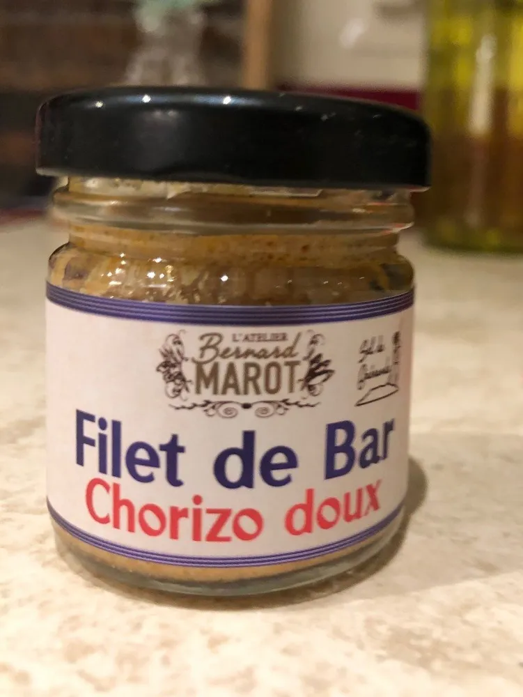 Filet de bar, chorizo doux