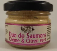 Duo de saumons crème et citron vert