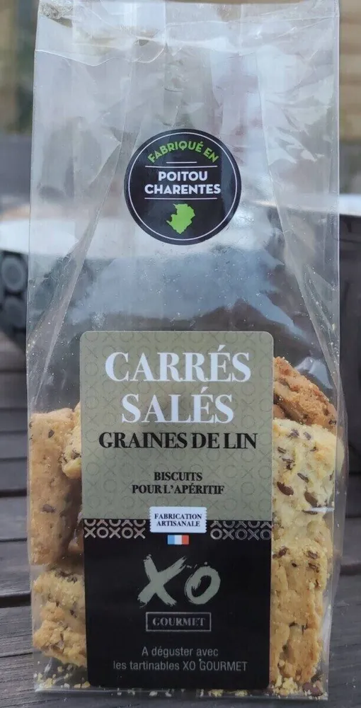 Carrés salés : Graines de lin