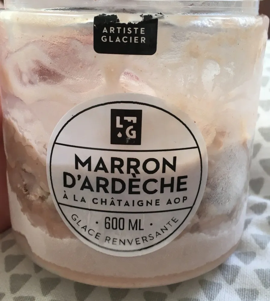 Glace marron d'ardeche a la chataigne AOP