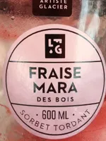 Glace fraise Mara des bois