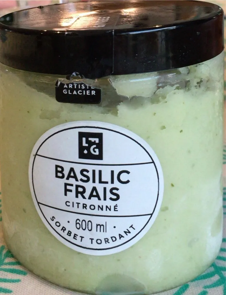 Glace Basilic citronné