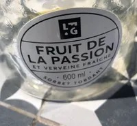 Sorbet Fruit de la passion et verveine fraiche