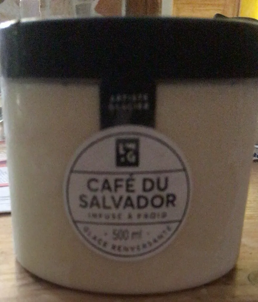 Glace café du Salvador infusé à froid