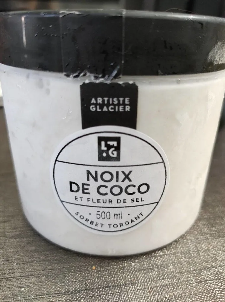 Sorbet noix de coco
