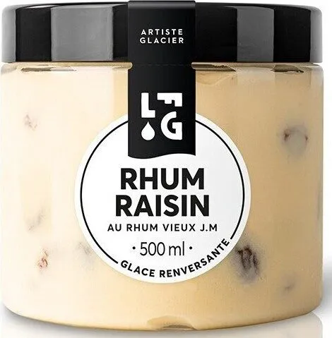 Rhum raisin - Glace renversante