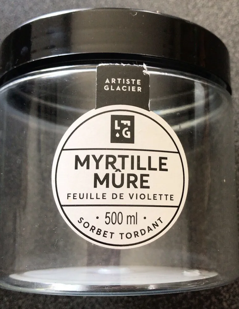 Sorbet myrtille mûre