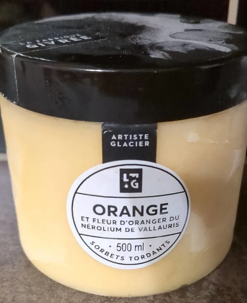 Sorbet orange fleur oranger
