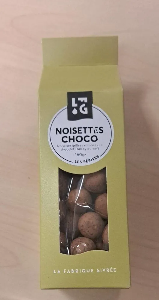 Noisettes chocolat fabrique givrée