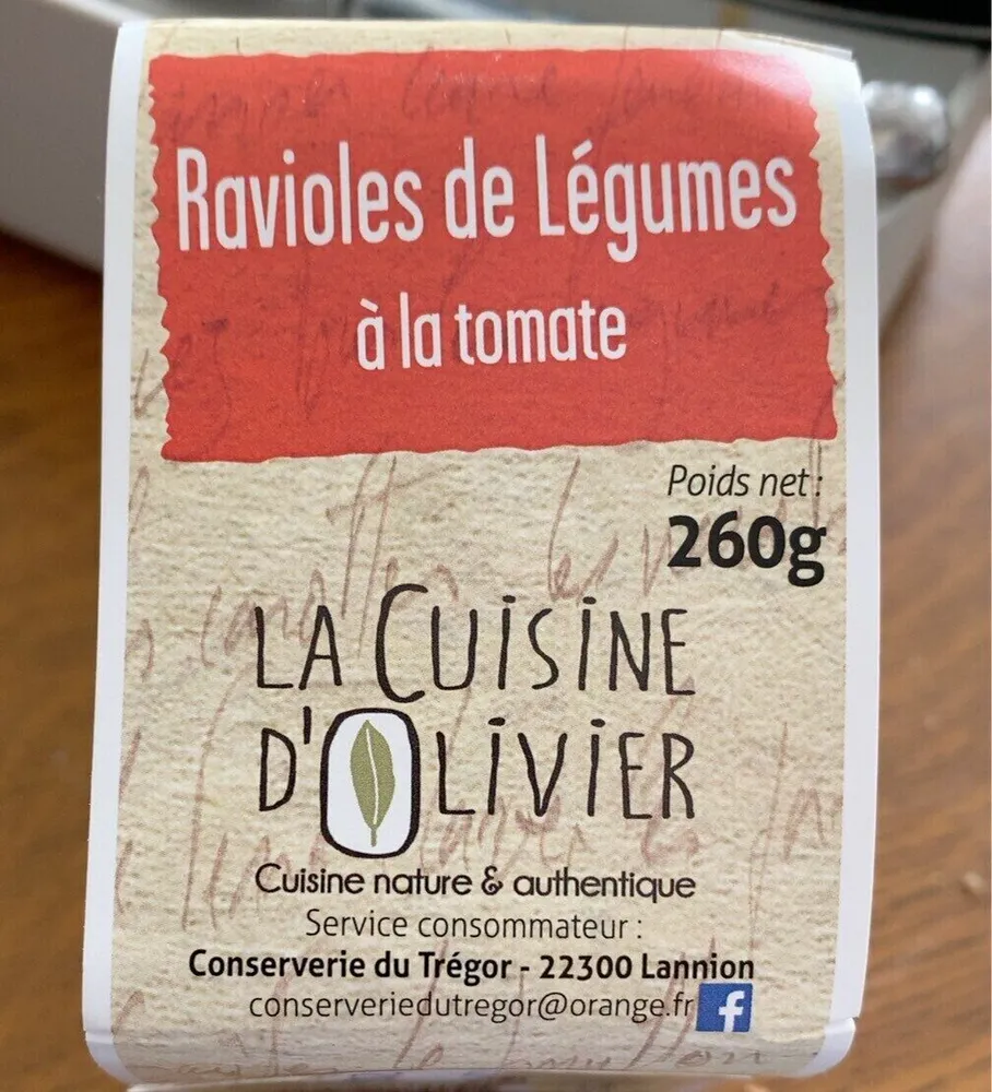 Ravioles de légumes à la tomate
