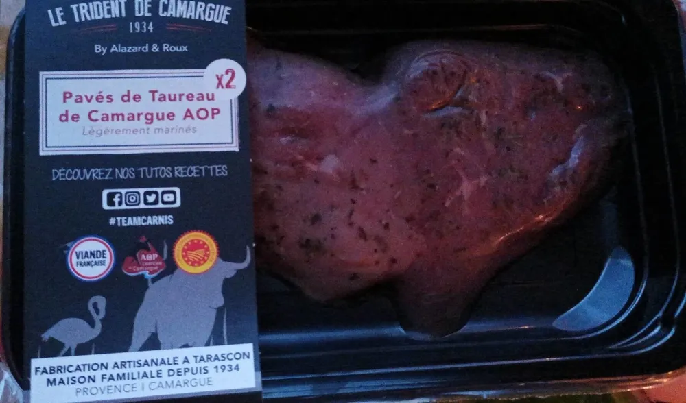 Pavé de taureau de camargue AOP Mariné x2