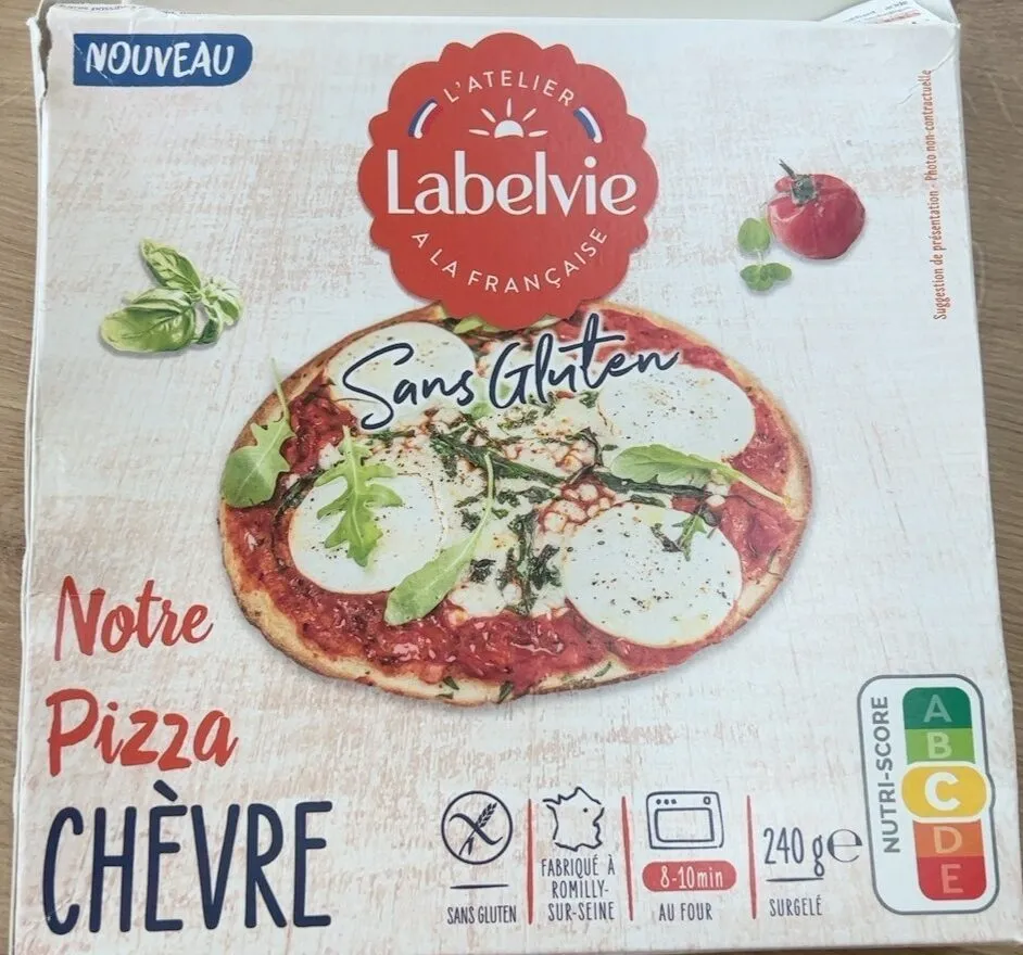 Pizza sans gluten chevre