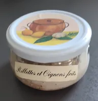 Rillettes et oignons frits
