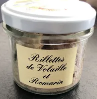 Rillette de volaille et romarin