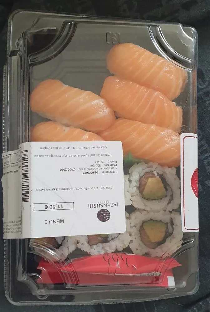 Pièces sushis