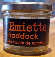 Émietté haddock au caviar de tomates