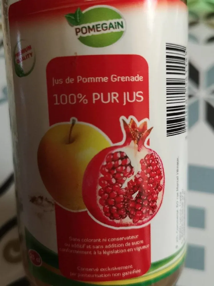 Jus de pomme grenade