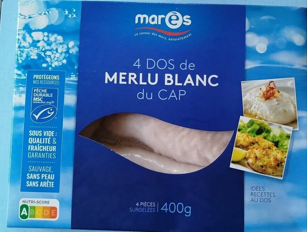 4 Dos de Merlu blanc du Cap