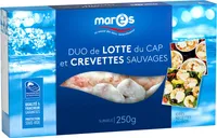 Duo Lotte du Cap & crevettes sauvages surg