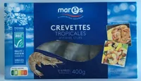 Crevettes tropicales entières crues