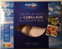 Coeurs de filets de cabillaud de l’Atlantique
