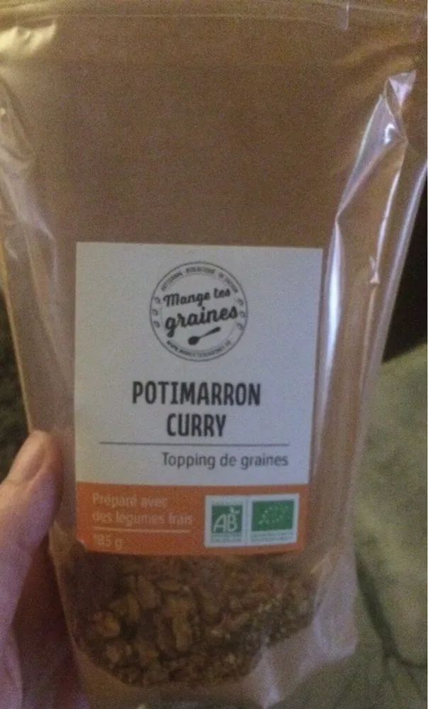 Potimarron curry topping de graines