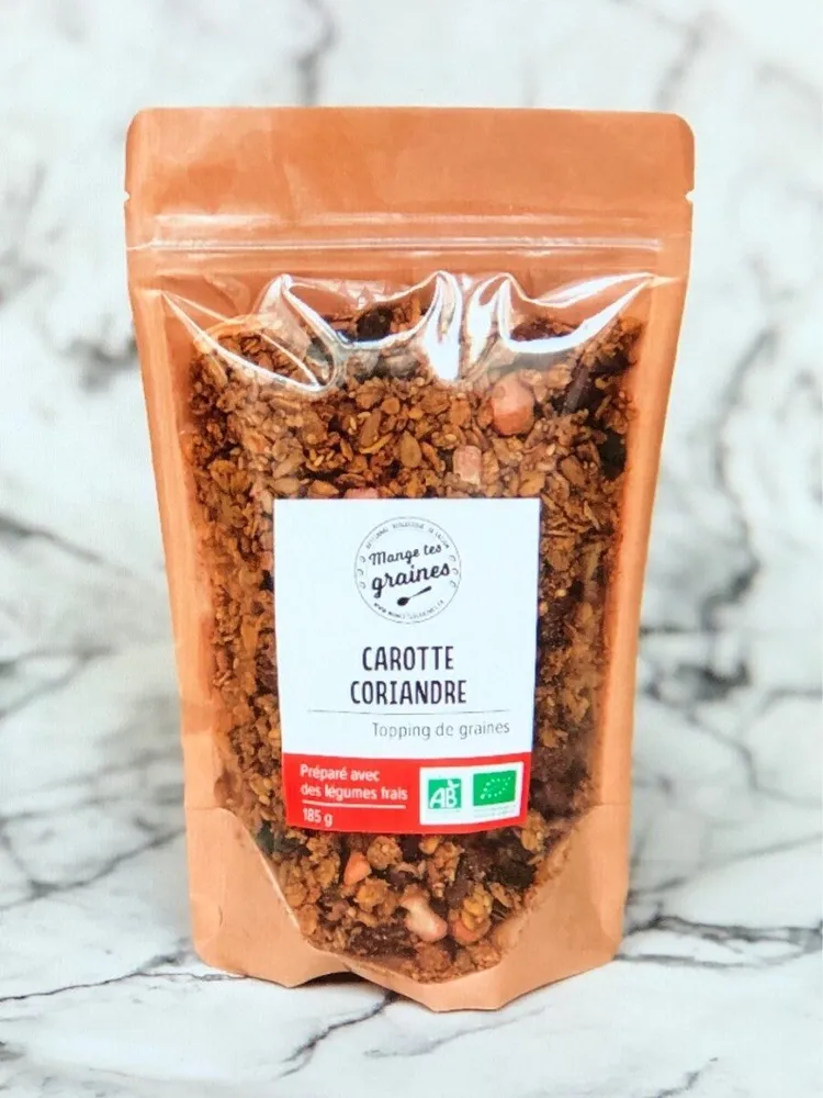 Topping de graines aux légumes - Carotte Coriandre