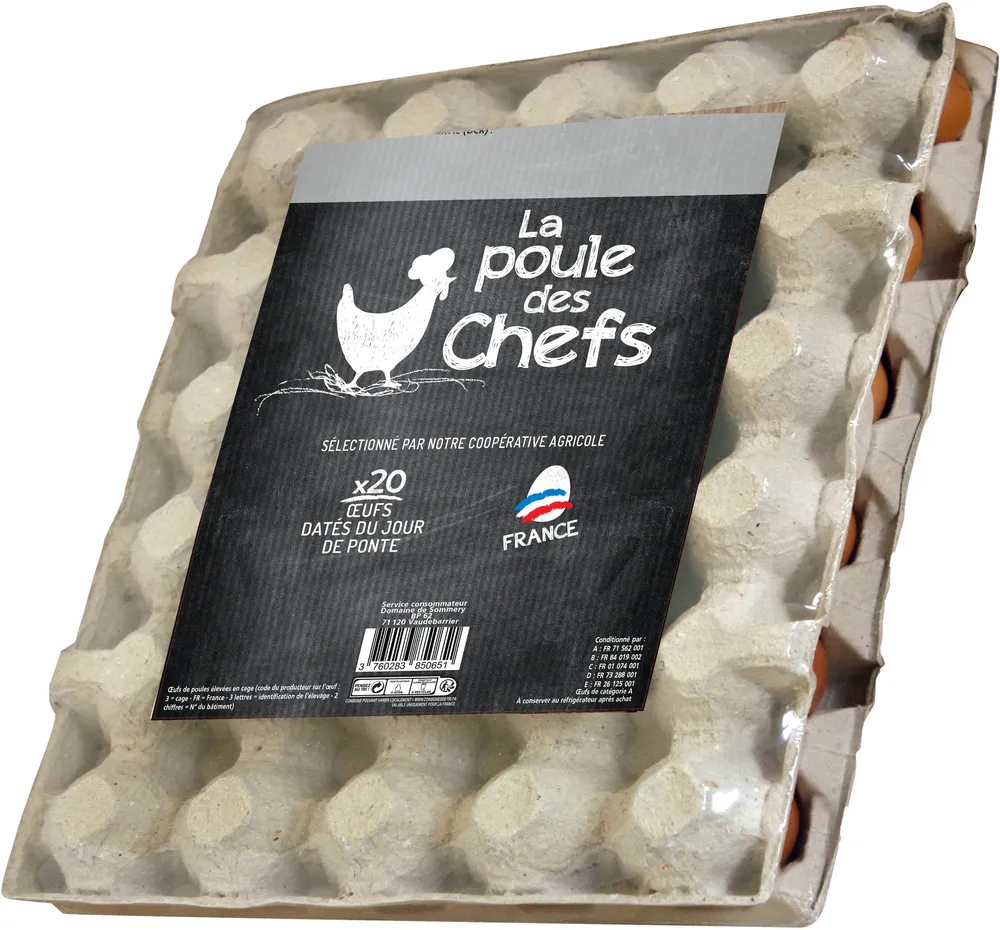 20 œufs La poule des chefs