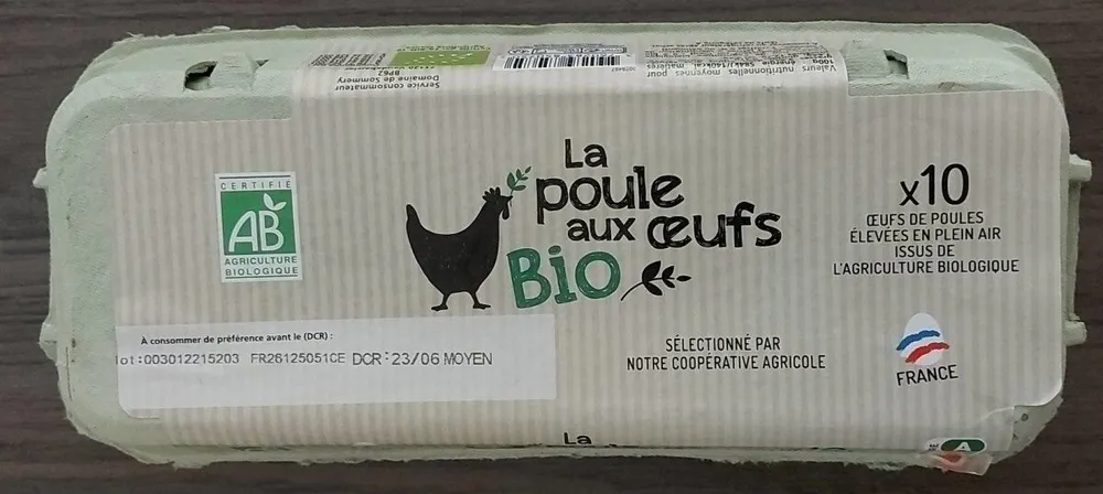 10 oeufs de poules