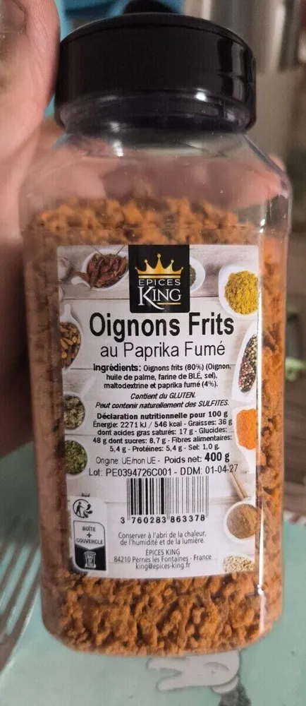Oignons frits au paprika fumé