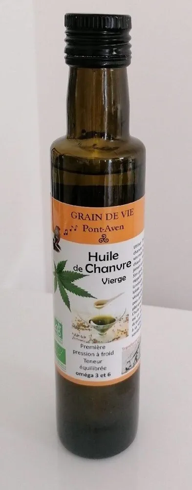 Huile de chanvre vierge