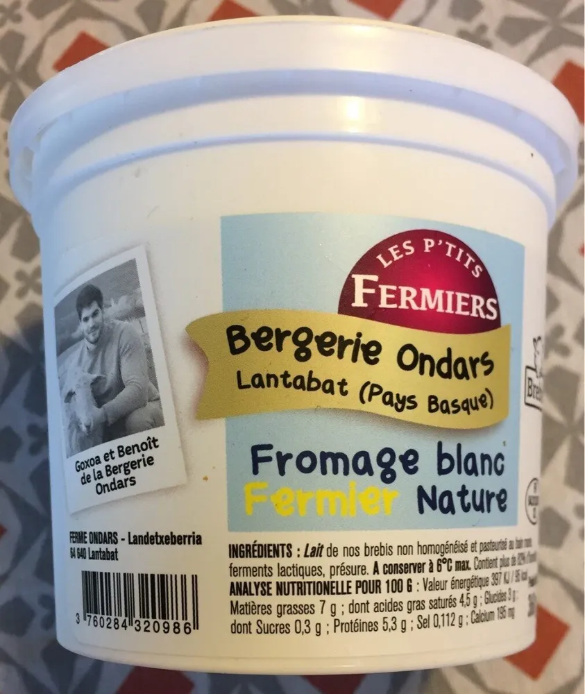 Fromage blanc fermier nature