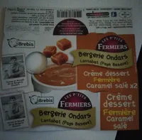 Crème dessert fermière caramel salé