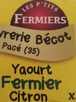 Yaourt chèvre citron