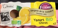 Yaourt au lait de Brebis Bio au citron 2*125g