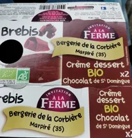Crème dessert brebis bio au chocolat