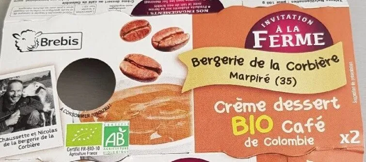 Creme Dessert Bio Café de Colombie