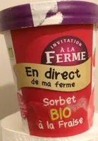 Sorbet bio a la fraise