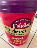Sorbet bio à la framboise