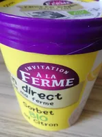 Sorbet bio au citron