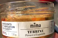 Terrine piment d'espelette Mima
