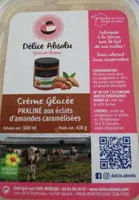 Crème glacée Praliné aux éclats d'amendes caramélisées
