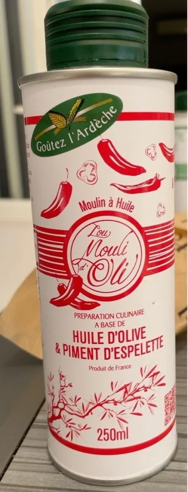Huile d’olive & piment d’espelette
