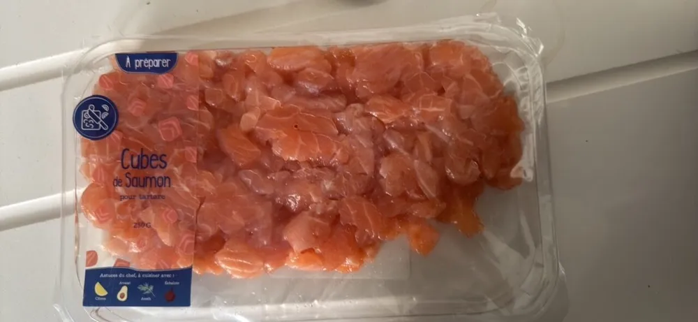 Cubes de Saumon pour tartare