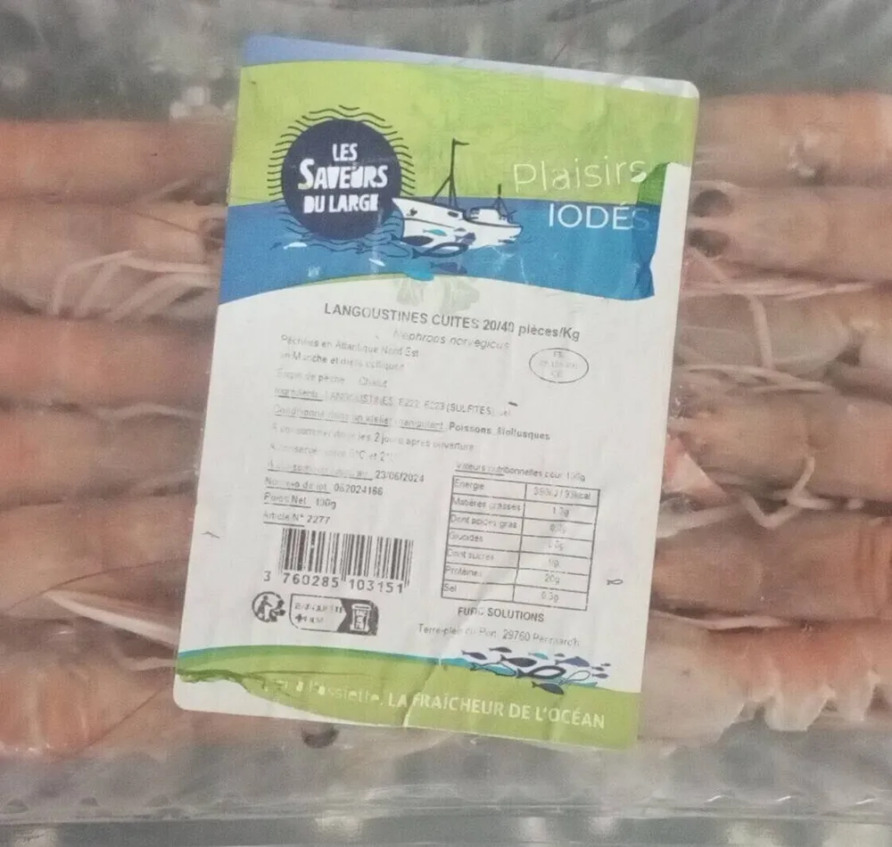 Langoustines cuite