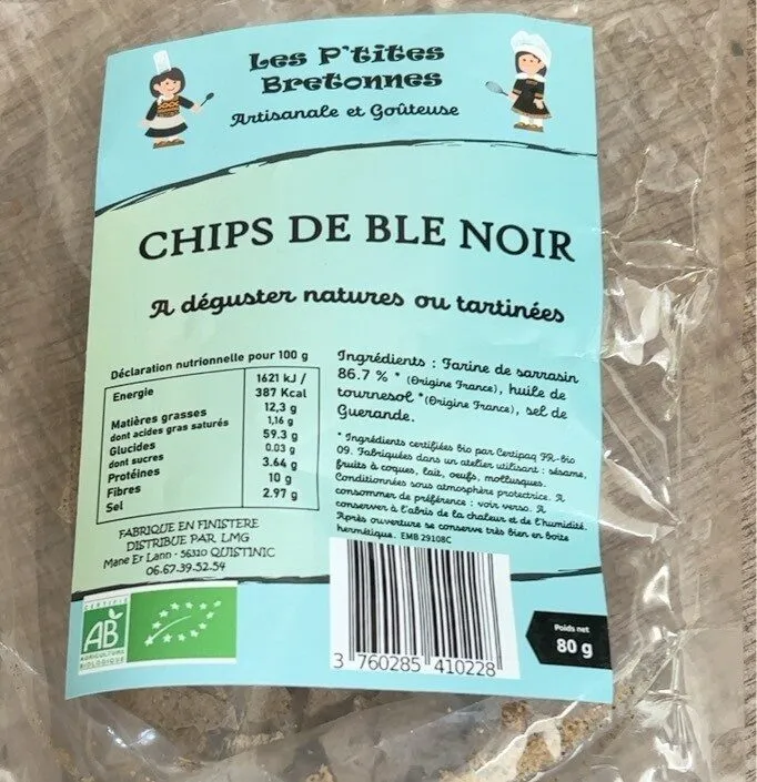 Chips de ble noir