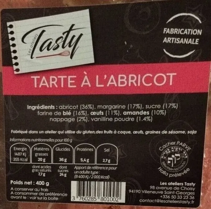 Tarte à l'abricot
