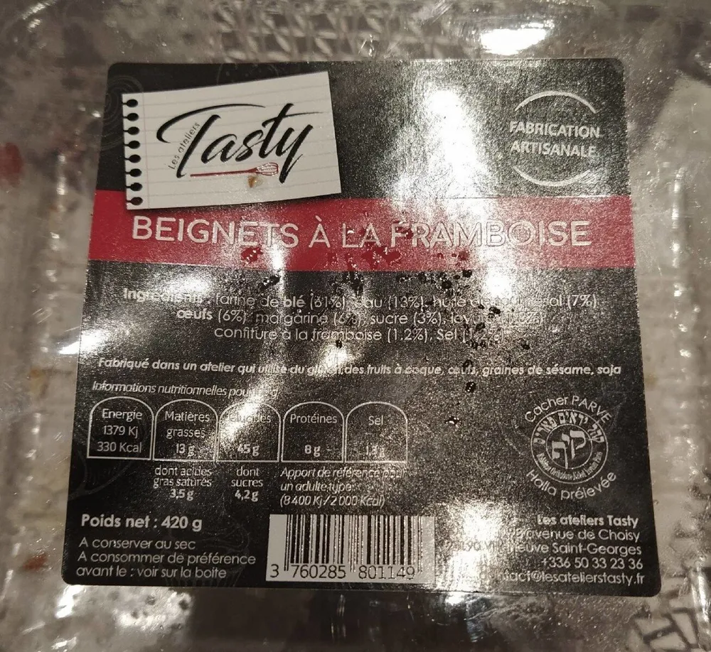 Beignets à la framboise
