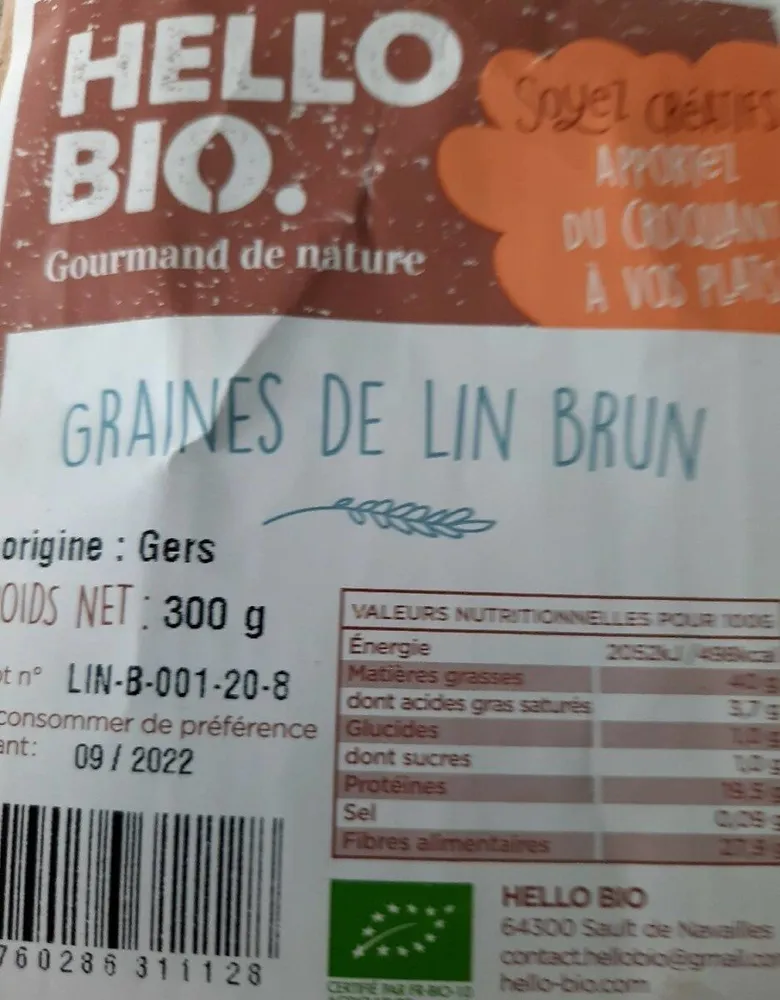 Graines de lin brun
